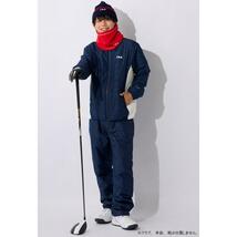 新品 FILA 中綿 ジャケット パンツ 上下 シャツ XXL 3L 紺 ネイビー フィラ GOLF ゴルフ 即決_画像7