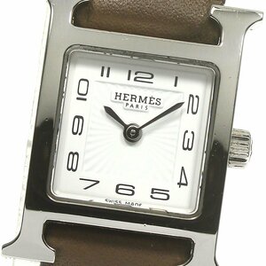 エルメス HERMES HH1.110 Hウォッチ ミニ クォーツ レディース 箱付き_782260