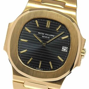  Patek Philip PATEK PHILIPPE 3700/001 Nautilus K18YG self-winding watch men's beautiful goods _684799