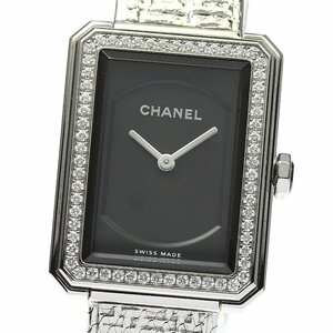  Chanel CHANEL H4877 The Boy Friend tweed diamond bezel quartz lady's written guarantee attaching ._782813