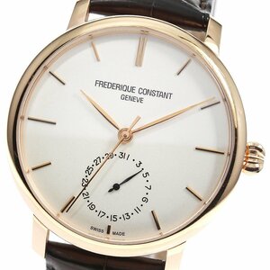  Frederick * constant FREDERIQUE CONSTANT FC-710V4S4 slim la intake manifold fakchu-ru Date self-winding watch men's written guarantee attaching ._762724