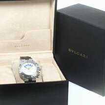 訳あり ブルガリ BVLGARI SD40SRE ディアゴノ スクーバプロ レガッタ クロノグラフ 自動巻き メンズ 箱付き_768484_画像2