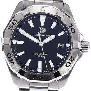 タグホイヤー TAG HEUER WBD1110 アクアレーサー デイト クォーツ メンズ 箱・保証書付き_785862【ev10】