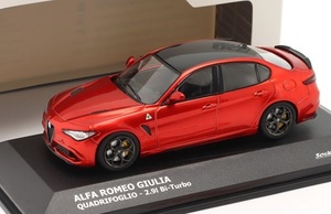 ソリド　1/43　アルファロメオ・ジュリア クアドリフォリオ 2.9l ビターボ　redmet　2019