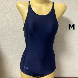 B857スピード♪ストレッチ♪シンプルネイビーの女子競泳水着♪コスプレやコレクションや撮影会にも♪サイズM