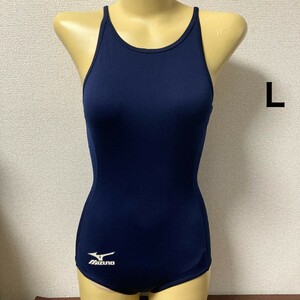 B995ミズノ♪ストレッチ♪シンプルネイビーの女子競泳水着♪コスプレやコレクションや撮影会にも♪サイズL