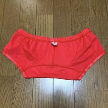 C081ストレッチ♪赤に黄色のライン入り男子競泳水着♪アンダーやトレーニングや撮影会にも♪サイズM_画像6