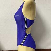 C138ピエールカルダン♪ストレッチ♪パープルの女子スポーティー競泳水着♪アンダーやコレクションや撮影会にも♪サイズ170_画像3