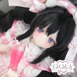 【ぐるぐる】DDH-29 SW肌 ドルフィードリーム MDD Dollfie Dream カスタムヘッド + 碁石アイ2種 パテ盛り ※小難あり