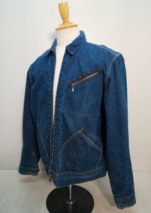 ☆60s USA製 Lee 91-B JELT DENIM 42 ジェルトデニム ジャケット ビンデージ☆リー 60年代 ジージャン り4530