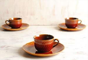  Belgium made BOCH Boch beautiful sweets color. small cup & saucer porcelain Vintage tableware antique _it2660