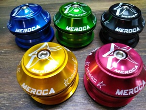 処分 MEROCA MH4402 ヘッドパーツ 1台分 アルミ合金 約125グラム インテグラル 1 1/8” (28.6mm) ゴールド 1012