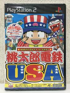 ●○カ046 未開封 PS2 プレイステーション2 ソフト 桃太郎電鉄USA○●