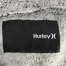 I■ Hurley ハーレー メンズ サーフィンポンチョ ブラック サイズ不明 トップス 着替えポンチョ タオル生地 フロント・バックロゴ フード_画像2