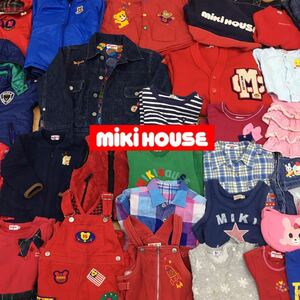 □1-19 ミキハウス Miki HOUSE 子供服 まとめ売り 37点 セット ベビー キッズ ジュニア 大量 卸 ボトムス トップス 仕入れ 女の子 男の子