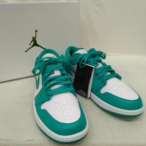 ナイキ WMNS Air Jordan 1 Low Turquoise ニューエメラルド DC0774-132 スニーカー 29.0cm 白 / ホワイト X 緑 / グリーン