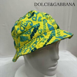  Dolce and Gabbana Logo bucket hat hat hat hat - yellow / yellow 