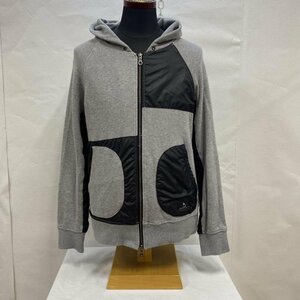 ウ゛ァルゴ VIRGO / ナイロン切り替えジップアップパーカー / GRY-BLK / 日本製 / 2 パーカー パーカー 2 灰 / グレー X 黒 / ブラック