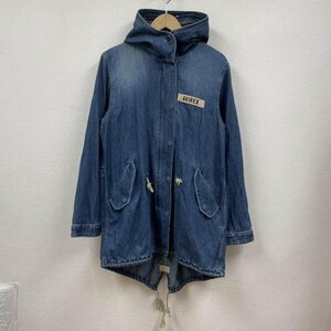  Avirex Denim Mod's Coat military Zip up label embroidery coat coat M indigo / indigo 