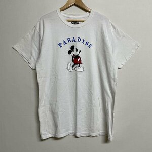 ＵＳフルギ PARADISE NYC ミッキーマウス プリント ショートスリーブ Tシャツ Tシャツ Tシャツ L 白 / ホワイト キャラクター