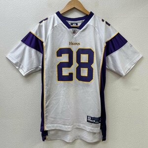 リーボック NFL VIKINGS ナンバリング Vネック メッシュ フットボール ゲームシャツ XL Tシャツ Tシャツ XL