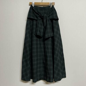リムアーク RIM.ARK ウエストマーク チェックフレアスカート 4609AL31-0060 スカート スカート 1 緑 / グリーン チェック