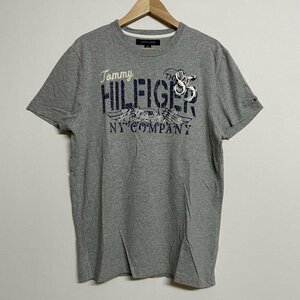 トミーヒルフィガー TOMMY HILFIGER C881525582 Custom Fit 半袖 プリント 刺? ロゴTシャツ Tシャツ Tシャツ M 灰 / グレー