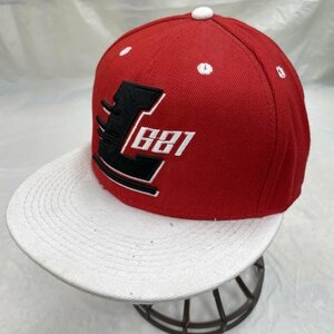 レフラー ロゴ刺繍 スナップバック ベースボールキャップ 帽子 帽子 - 赤 / レッド X 白 / ホワイト X 黒 / ブラック