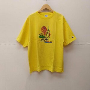 チャンピオン HIKARU MATSUBARA 半袖 Tシャツ グラフィック バスケット C8-X366 Tシャツ Tシャツ L 黄 / イエロー