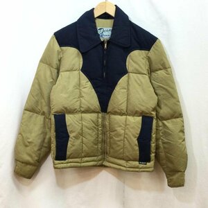 ショット DOWN BY SCHOTT グースダウン 切替 ジャケット、上着 ジャケット、上着 S ベージュ / ベージュ X 紺 / ネイビー