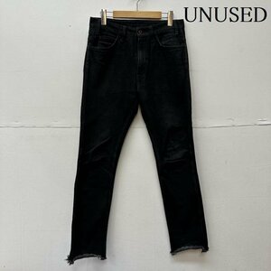 アンユーズド UW0447 13.5oz Denim Jeans カットオフ デニム パンツ パンツ パンツ 1 黒 / ブラック