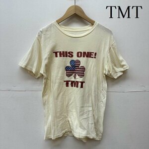 ティーエムティー THIS ONE！クローバー 星条旗 ラメロゴ Tシャツ Tシャツ Tシャツ M アイボリー / アイボリー