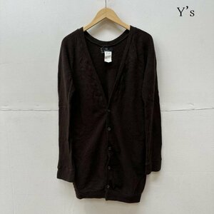 ワイズ Yohji Yamamoto ウール ロング カーディガン カーディガン カーディガン 3 茶 / ブラウン