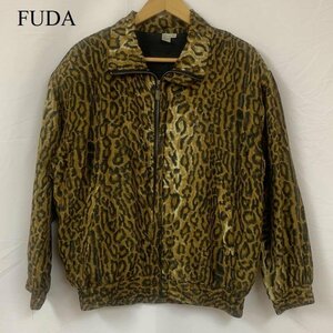 ＵＳＥＤ古着 FUDA ヒョウ柄 ジップアップ ナイロン レトロ アンティーク ジャケット、上着 ジャケット、上着 -