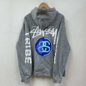 ステューシー 長袖 Hooded Sweatshirt Hoodie No4 Tribe 両袖 プリント バック デカロゴ フルジップ パーカー パーカー パーカー M