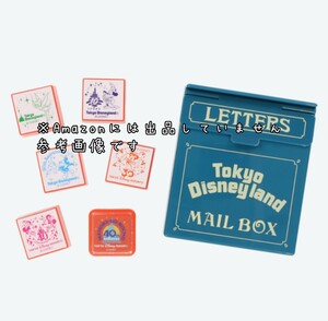 新品　送込☆ディズニー　40周年　スタンプセット　5個　ケース★レターボックス　はんこ　判子　グッズ　ミッキー　