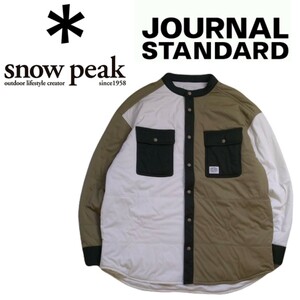 新品同様 入手困難 snow peak × journal standard フレキシブル 中綿ジャケット ブルゾン ノーカラーシャツ メンズM スノーピーク 2312221