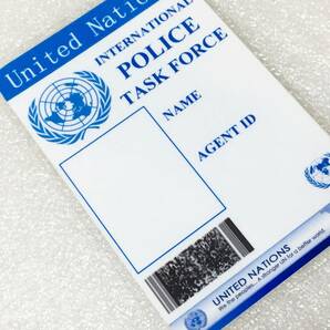 ☆ アメリカ 人気 刑事ドラマ グッズ UN 国連 国際連合 機動警察 風 IDカード ブランク（未記入）タイプ （検索：ポリスバッジ） ☆の画像4