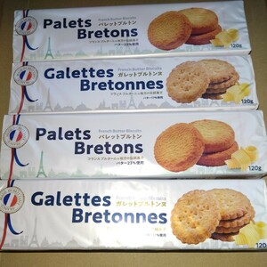 特別価格■ フランス伝統焼菓子 ガレットブルトンヌ、パレットブルトンヌ 4箱 【ダンボール梱包】