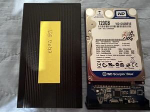 Western Digital IDE 120mbHDD ケース付