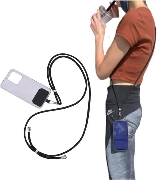 スマホショルダー スマホストラップ 斜めがけ 携帯ストラップ ネイビー