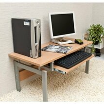 パソコンデスク ロータイプ 机 デスク pcデスク 低め 木製 一人暮らし ローテーブル コンパクト 幅90cm ウォールナット色_画像3