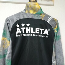 ATHLETA アスレタ カフェ ドウ ブラジル サッカー フットサルウェア ジャージ ジャンパー トラック ジャケット 黒 ブラック 黄 グレー 緑 S_画像4
