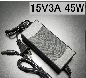 ACアダプター 15V3A プラグ5.5×2.5/2.1mm （15V 2.5A、2A) AC/DCアダプター スイッチング電源、