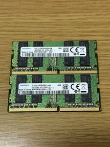 SAMSUNG ノートPC用メモリ PC4-2666V-SE1-11 16GB×2枚 合計32GB