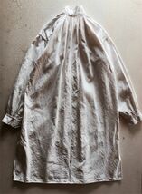 19世紀 フランス リネン 歓喜と清貧の画家へ プラストロン付ロングシャツ アンティーク ワークシャツ ワンピース ヴィンテージ 麻_画像6