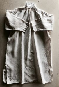 19世紀 フランス 手織リネン 歓喜と清貧の画家へ ファーマーナイトシャツ アンティーク ワークシャツ ワンピース ヴィンテージ 麻 アトリエ