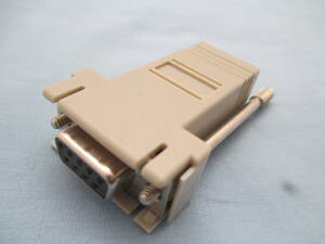 D-Sub9p( female )~LAN(RJ-45,8p) serial signal adaptor 