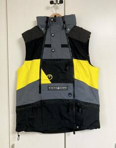 美品☆[THE NORTH FACE] 21AW STEEP TECH VEST スティープテック ベスト M ブラック グレー イエロー NF0A4QYU ノースフェイス