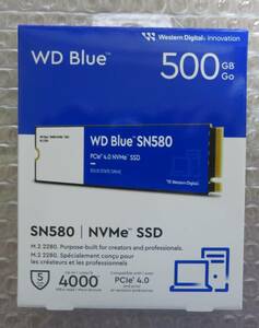 ◎新品 WD BLUE SN580 NVMe 500GB SSD WDS500G3B0E